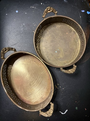 #ad #ad Vintage Trays. 7” And 6.5” $16.00