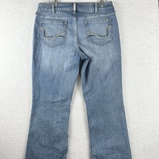 Ariat REAL Jeans Womens 32R Blue Bootcut Mid Rise Stretch Denim Western Style