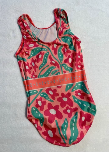 Simone Biles GK Elite LEOTARDO Gimnasia FLOWER POWER Lentejuelas BLING Leo TALLA: CS - Imagen 2 de 4