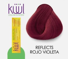 Kuul Color System Permanent Hair Dye Reflects Rojo Violeta