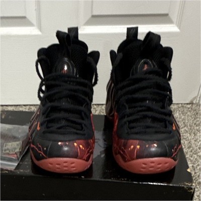 Nike Air Foamposite One PRM Lightning Black Red Stranger Things High Top Sneaker