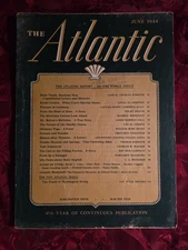 ATLANTIC June 1944 Nolan Miller Ben Hur Lampman Thomas Barbour Leo M. Cherne
