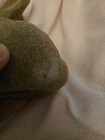 Vintage Flocked Brown  Bunny Coin Bank With Red Eyes. Made In Hong Kong.  — photo 6