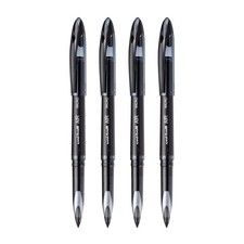 Uniball Air Micro Pen, Set of 4 - Black UBA 188 M 1 Count Pack 4 ,
