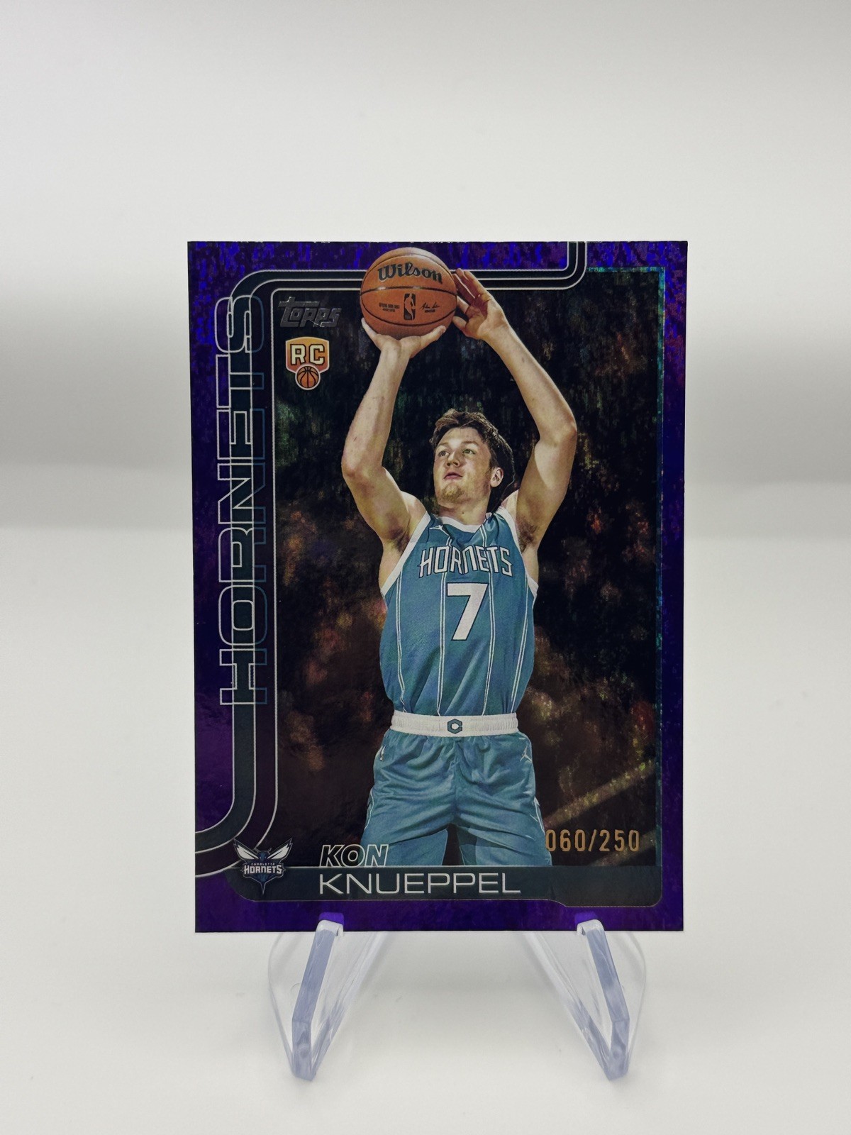 Kon Knueppel 2025 Topps #204 Purple Rainbow /250 Price Guide 