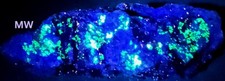Rare SW MW LW UV Fluorescent Hyalite Opal Pegmatite & Fluorapatite Franklin NJ