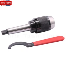 1/32" - 5/8" Keyless Drill Chuck with Morse Taper 3 MT3 Integral Shank Steel