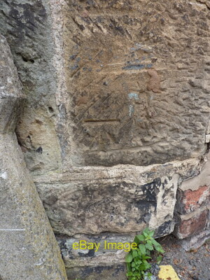 Photo 6x4 OS benchmark- Castlefields, Parish Hall on St Michael's Terrace c2018
