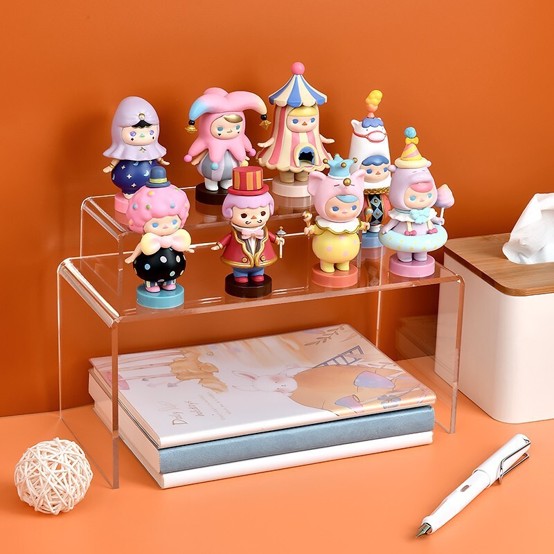 5PCS Acrylic Jewellery Stand Display Super Clear Makeup Riser Holder