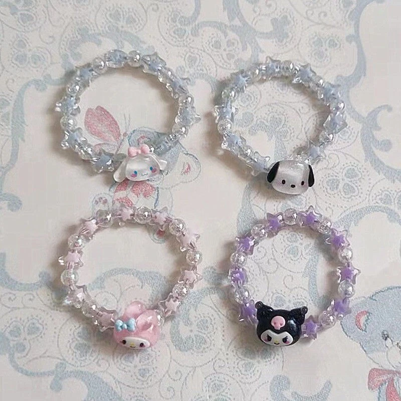 Cinnamoroll Anime Bracelet Sanrio Cartoon Kuromi Pachacco Fashion