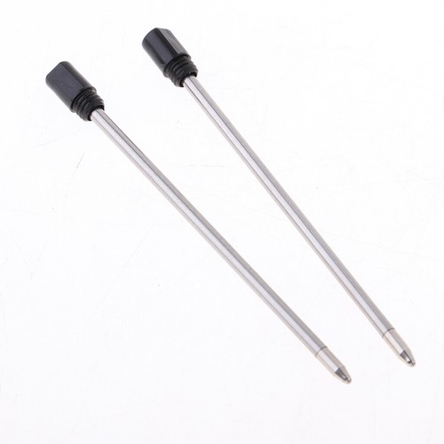 Lot / 50pcs Recharge Stylo Gel Stylo Roller en Métal, Pointe 1mm Noir - Photo 5/12