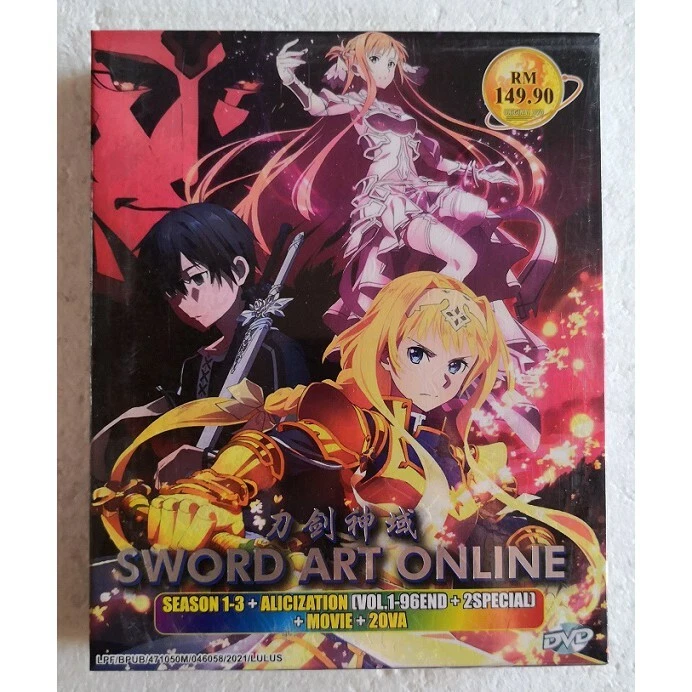 DVD Anime Sword Art Online: ALICIZATION TV Series (1-24 End) English  Subtitle