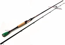 COLLAPSIBLE 2PC Carrot Stix SPINNING 7' Medium Light Black Microwave Fishing Rod