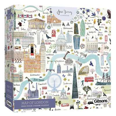 Gibsons Karte von London 1000 Stück Puzzle