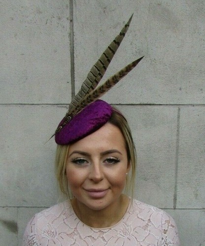 Plum Aubergine Purple Fascinator Berry 