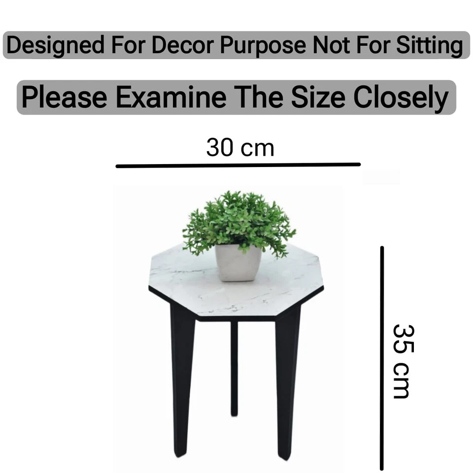 Mesa auxiliar de cama taburete para dormitorio/sala de estar/mesa pequeña/mesa de esquina para dormitorio Foto 3 de 4