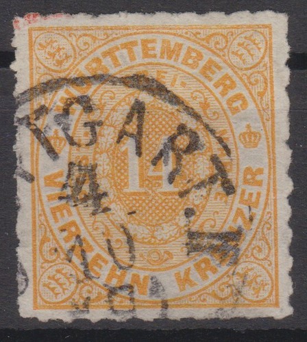 == Ad Württemberg Mi. 41a Stamped K1, Cat. ==