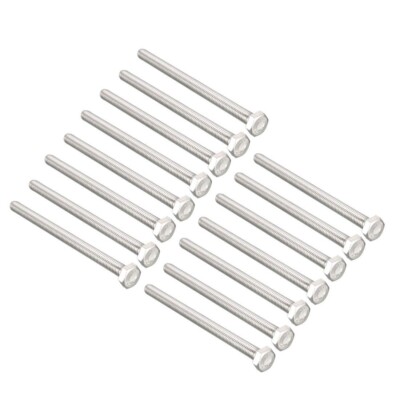 Beschaffungskarte M6x90mm Sechskantschrauben 304 Edelstahl Sechskantschraube Bolzen 15 Stück