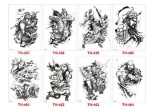 8 X Man Animal Temporary Waterproof Tattoo Body Arm Stickers US