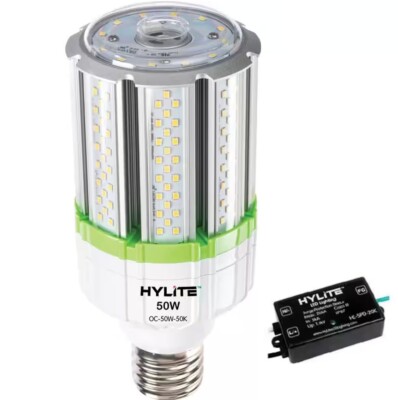 HYLITE 50W Commercial LED Omni-Cob Lamp Bulb 500W Equi. 7000 Lumen Surge Protect