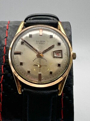 Subim 17 Jewels Antimagnetic . 34 mm . Date . Waterproof