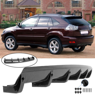 For Lexus RX300 RX330 RX350 Carbon Car Rear Diffuser Lower Bumper Lip Spoiler