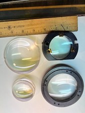 Four Assorted Condenser Lenses Optics