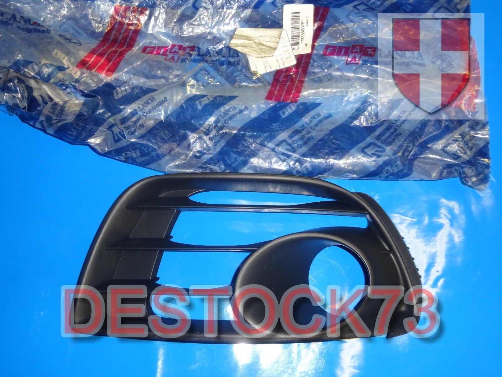 Grille de pare-choc avant droit pour Fiat Punto neuf 735356075 en ABS noir