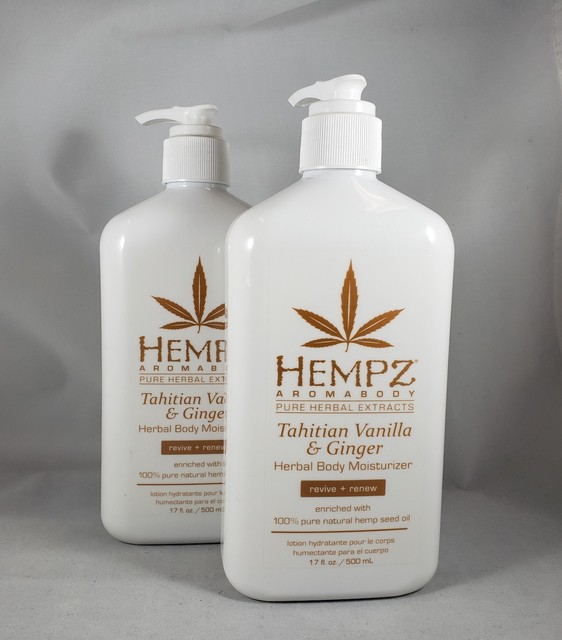 2 Hempz Lotion Herbal Body moisturizer Tahitian Vanilla & Ginger 17oz eBay