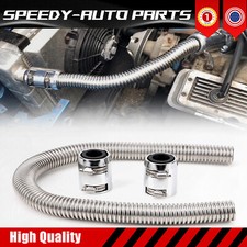 36 Chrome Stainless Steel Radiator Hose Kit Flexible Radiator Hose Kit