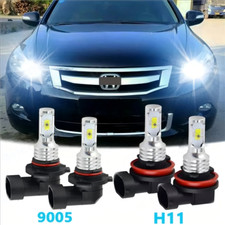 For Honda Accord 2008-2017 4x Ice White Led Headlight High-low Beam Bulbs Kit Aa