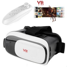 Cardboard 2nd VR Headset Virtual Reality 3D Glasses Bluetooth Remote Headset ay
