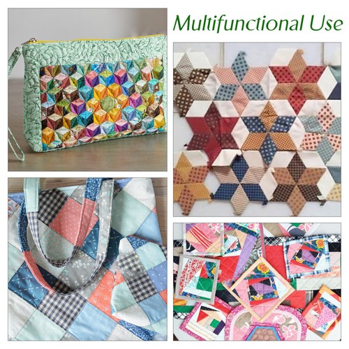 300 Stück Patchwork Papier Schablone Quilten Piercing Piecing Büro Muster - Bild 8 von 11