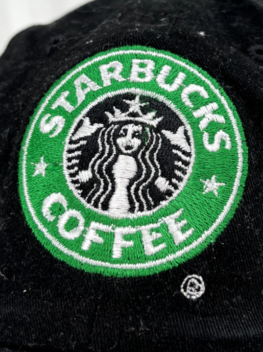 Starbucks Coffee Gear Mermaid Logo Black Embroidered … Gem