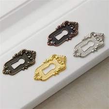 2pcs Keyhole Cover Victorian Style Escutcheon Furniture Hardware 45*23mm 4 Color