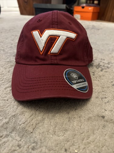Virginia Tech Hokies Strapback Adjustable Dad Hat and Nike Virginia Tech Jersey - Picture 2 of 5