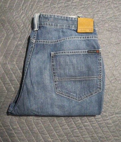 Corneliani ID High rise straight Blue Faded mens Jeans, Waist 33\