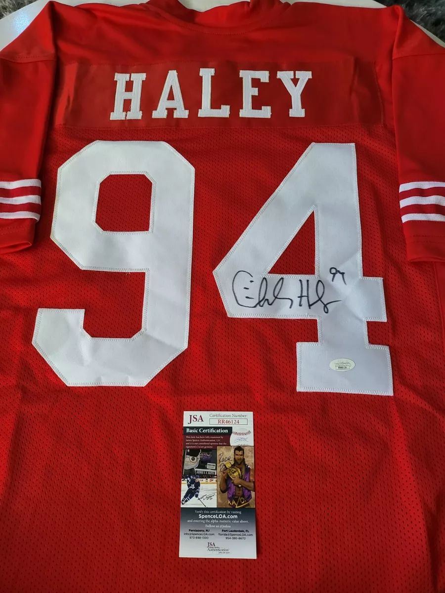 Charles Haley Autographed Memorabilia  Signed Photo, Jersey, Collectibles  & Merchandise