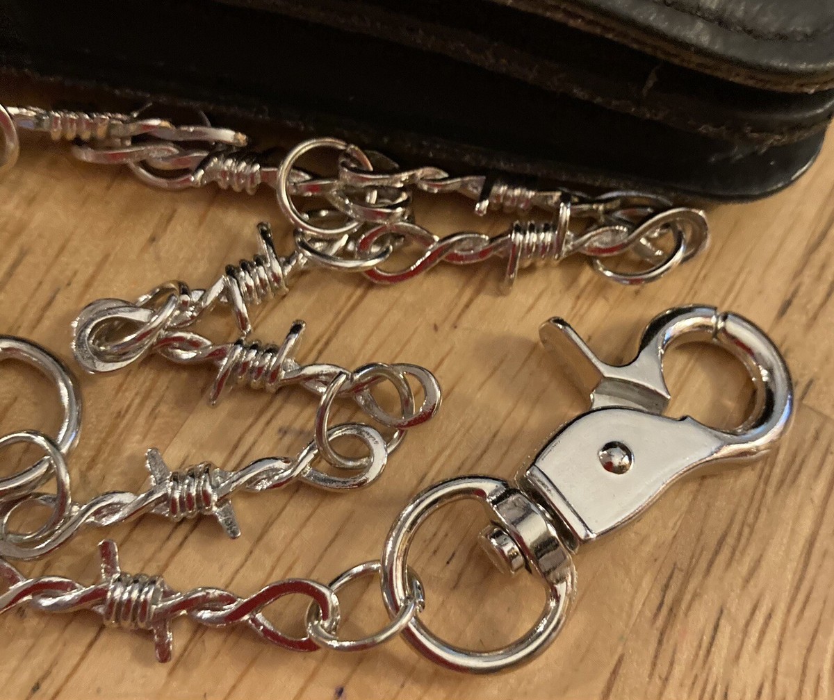 WALLET CHAIN \"ROUND WIRE\" シルバー Pure Steel Leash Hack - Wallet Chain | AMiGAZ Attitude
