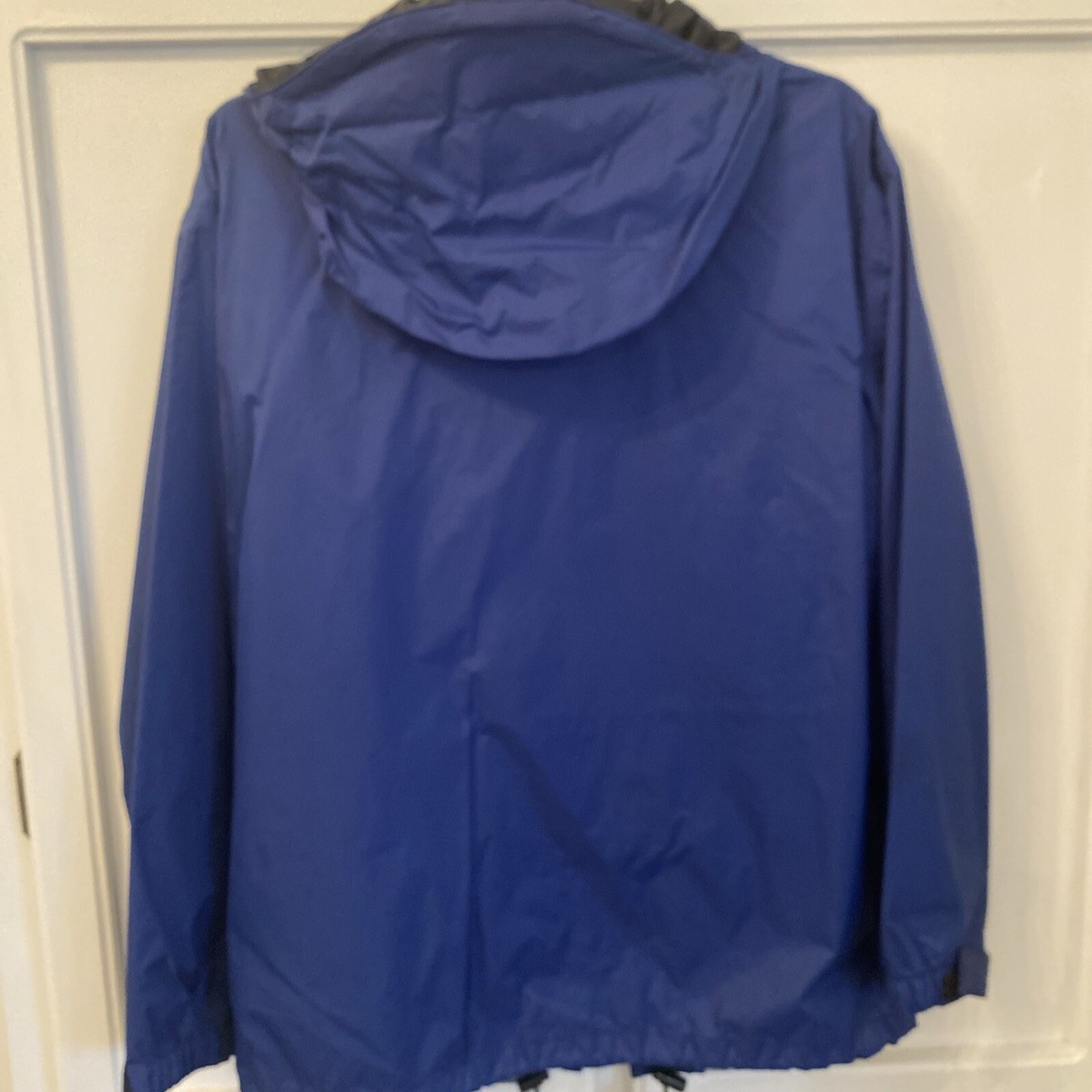 REI Jacket Hooded Nylon Womens XS Elements Blue Full Zip Pockets