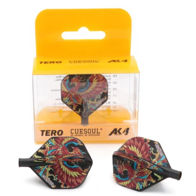 CUESOUL TERO AK4 Dart Flights with Four Mythological Symbols Design-ZQ