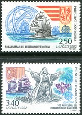 ANDORRE FRANÇAIS N° 416/7 NEUFS** EUROPA