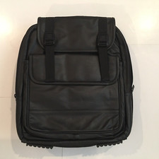 Unisex Wilsons Leather Black Laptop Commuter Backpack Pockets Convertible Straps