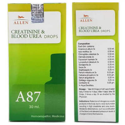 Allen Homeopathic A87 Drops (30ml) , 100% Homeopathy Drops