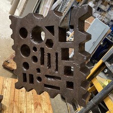 Huge 204 Lbs  Blacksmith Antique Swage Block 18.25x18.25x3.75”