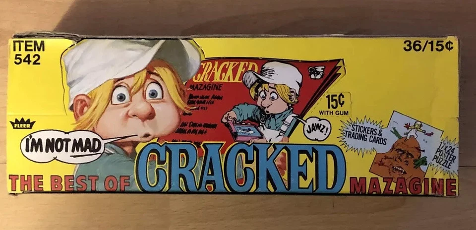 Empty 1978 Fleer Cracked Magazine Stickers & Trading Cards Wax Pack Box Item 542 - Image 2 of 4