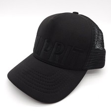 Culprit Snapback Trucker Mesh Hat Black Ball Cap Stitched Logo USA Made Unisex