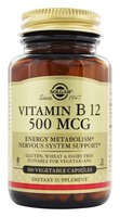 Solgar - Vitamin B12 500 Mcg. - 100 Vegetarian Capsules on sale Solgar - Vitamin B12 500 Mcg. - 100 Vegetarian Capsules on sale