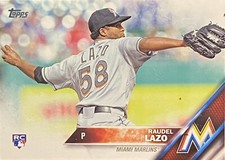 2016 Topps Series Two RC #436 Raudel Lazo Miami Marlins Baseball Card