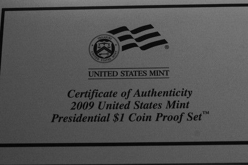 Juego de prueba de moneda de $1 moneda presidencial 2009 Estados Unidos como nuevo en OGP con certificado de autenticidad - Imagen 4 de 4